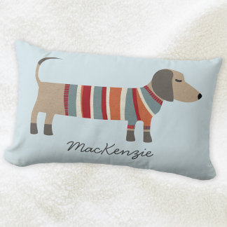 Dachshund Sause Hund Personlig Lumbarkudde