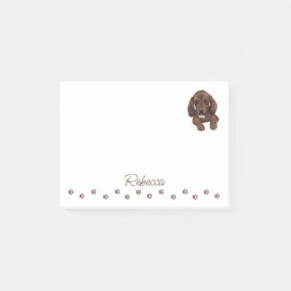 Dachshund Sause Hund Personlig Post-it Notes Block