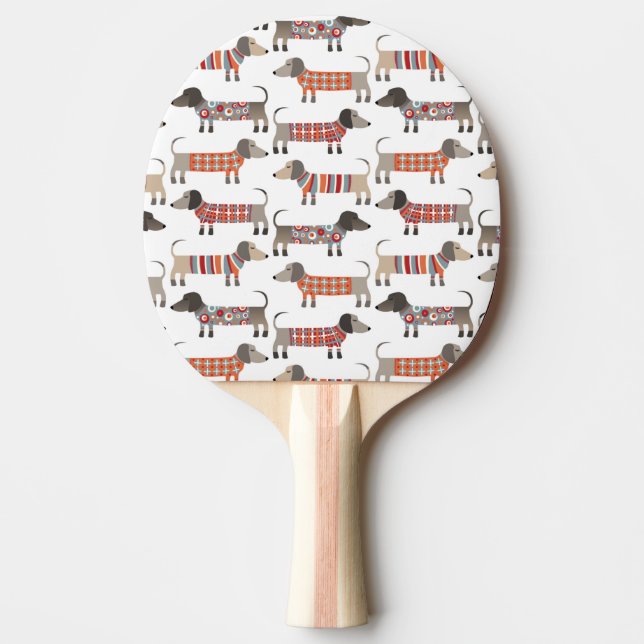 Dachshund Sause Hund Pingisracket (Framsidan)