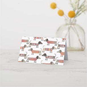 Dachshund Sause Hund Placeringskort