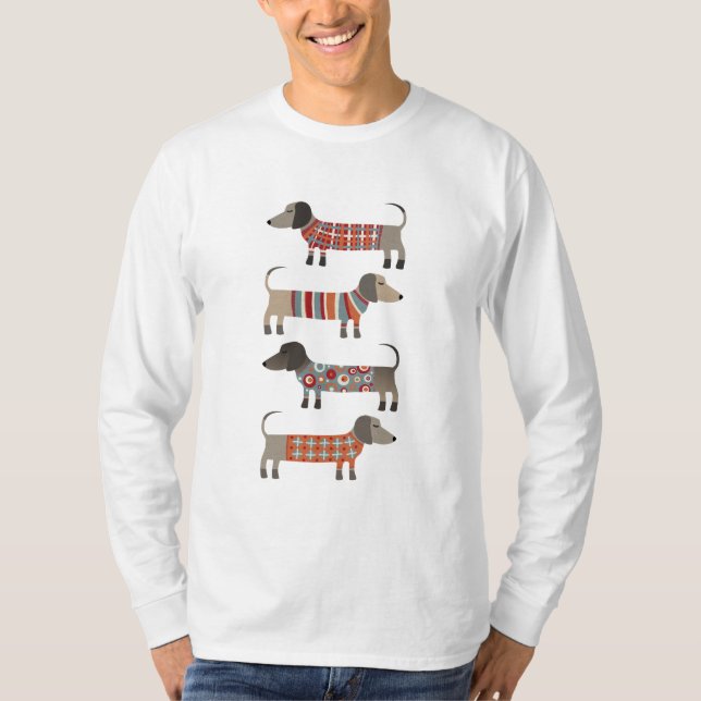 Dachshund Sause Hund T Shirt (Framsida)