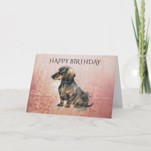 DACHSHUND Sause-kort med redigerbar Hund Kort