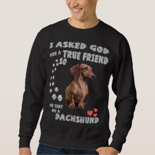 Dachshund Sayed Mamma, Wiener Pappa, Weenie Älskar Lång Ärmad Tröja