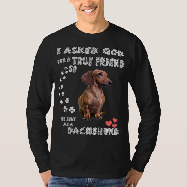 Dachshund Sayed Mamma, Wiener Pappa, Weenie Älskar T Shirt (Framsida)