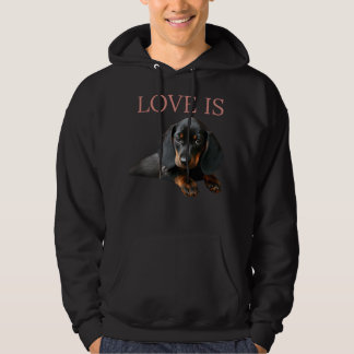 Dachshund Shirt Hund Mamma Pappa Manar Women Kids Hoodie