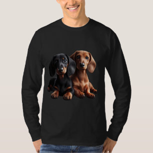 Dachshund Shirt Weiner Hund Mamma Pappa Kärlek Dox T