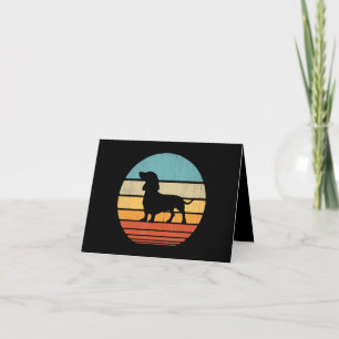 Dachshund Silhouette 70-talets gåvor Hund älskare Tack Kort