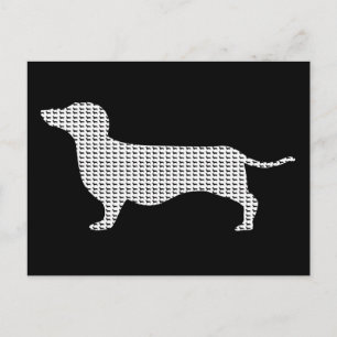 Dachshund Silhouette från många Vykort
