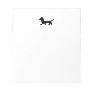 Dachshund Silhouette Note Pad Anteckningsblock