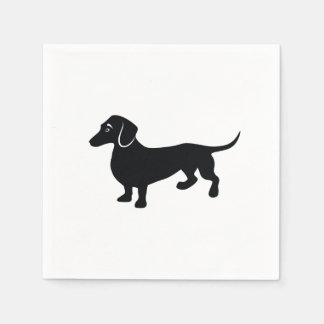 Dachshund Silhouette Pappersservett