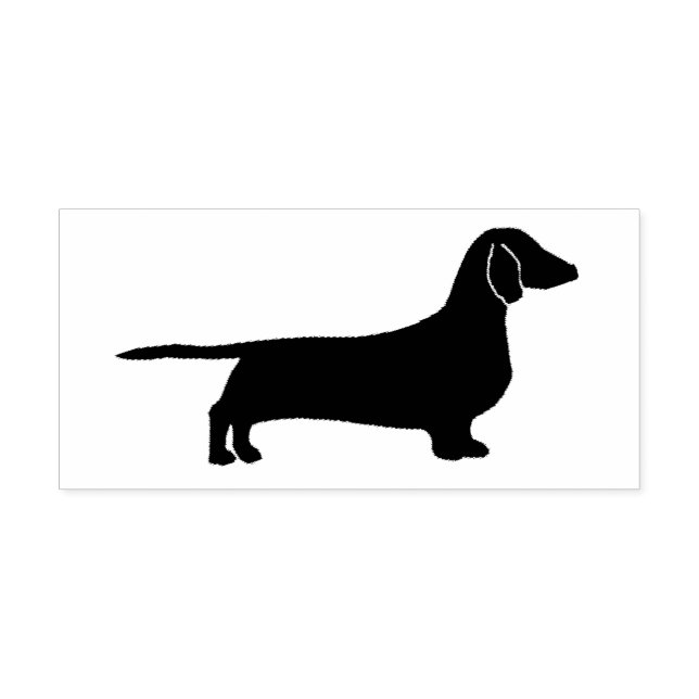 Dachshund silhouette självfärgande stämpel (Design)