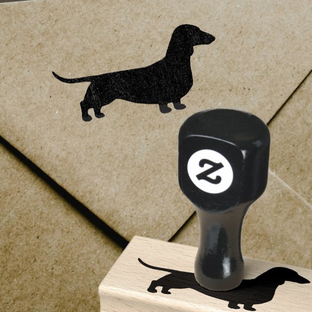 Dachshund Silhouette | Utjämnad Hund för Jackat Wi Stämpel (Skapare uppladdad)