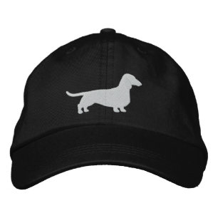 Dachshund Silhouette Wiener Hund Pet Hund Cute Broderad Keps