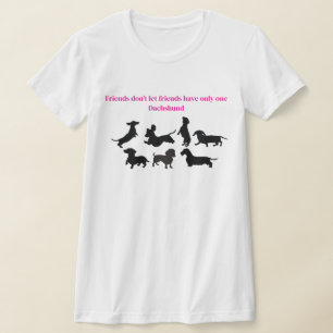 Dachshund Silhuett T-Shirt