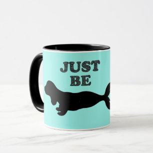Dachshund Sjöjungfru Silhouette Coffee Mugg