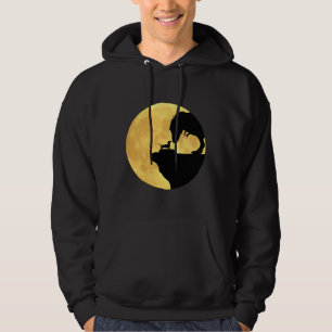 Dachshund Skapar vänner med T-rex framför Hoodie
