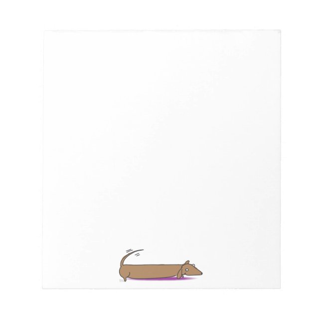 Dachshund-skrivbord Anteckningsblock (Framsida)