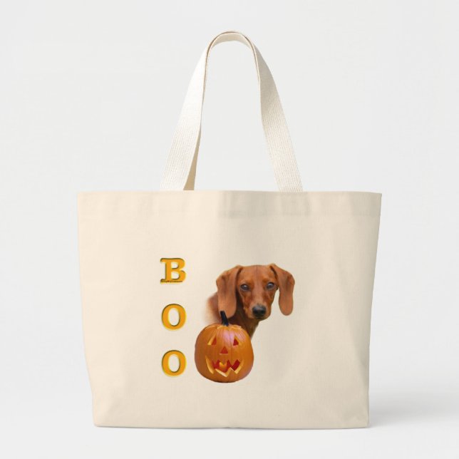 Dachshund (slät) Boo Jumbo Tygkasse (Framsidan)