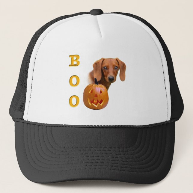 Dachshund (slät) Boo Truckerkeps (Framsida)