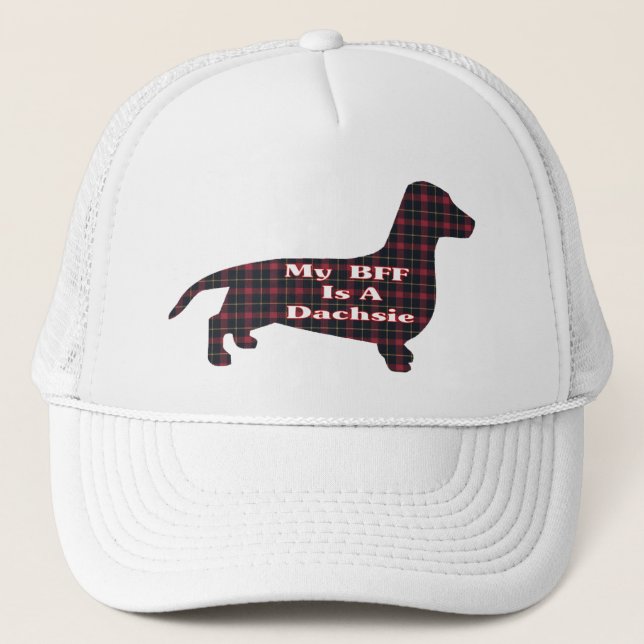 Dachshund Smooth BFF Hat Truckerkeps (Framsida)