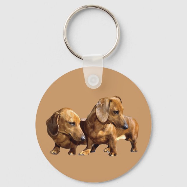 Dachshund Smoothies Keychain Nyckelring (Framsida)