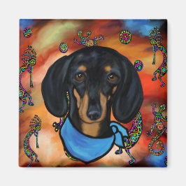 DACHSHUND SOUTHWESTERN ART MAGNET