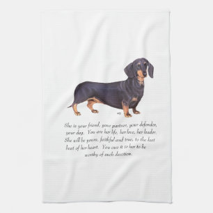 Dachshund-souvenir - hona kökshandduk
