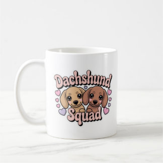 dachshund squad kawaii dachshund dachshund lover d kaffemugg