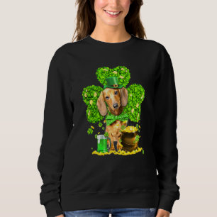 Dachshund St patricks day Doxie Hund Irish Shamroc T Shirt