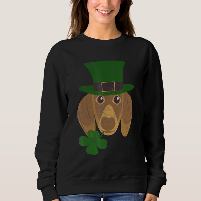Dachshund St patricks day Shamrock Dachshund St Pa T Shirt (Framsida)