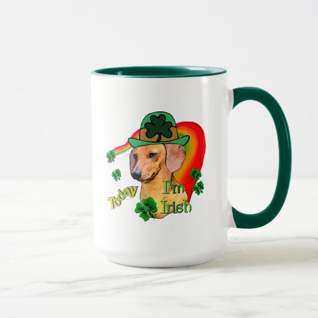 Dachshund St Patricks Mugg (Höger)