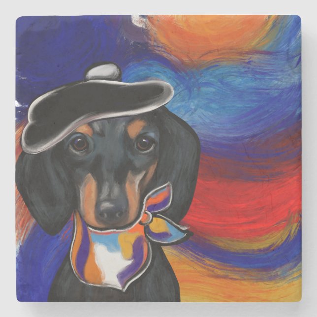 DACHSHUND        STENUNDERLÄGG (Framsidan)