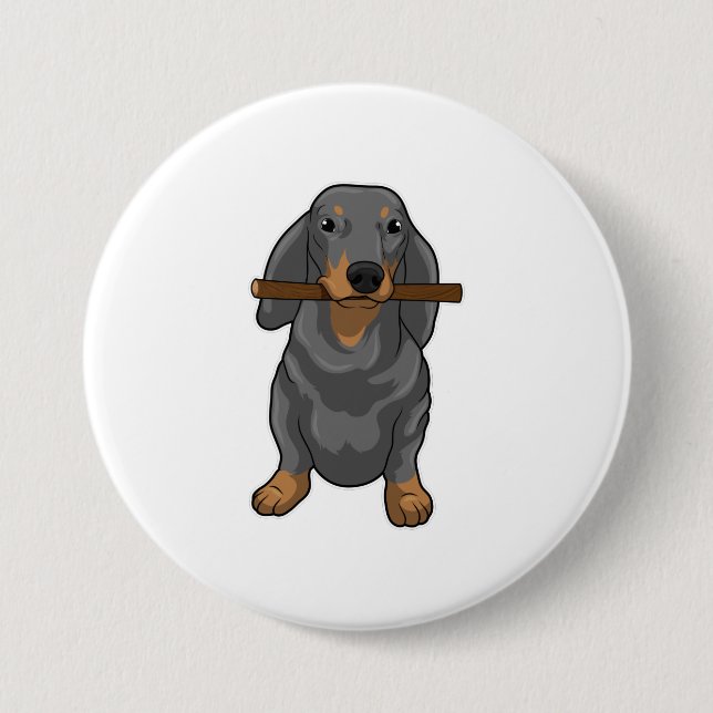 Dachshund Stick Knapp (Framsida)