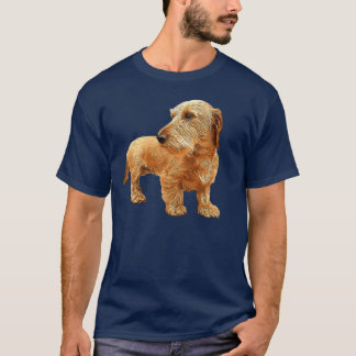 Dachshund Strävhårig Röd Skönhet vänner T Shirt