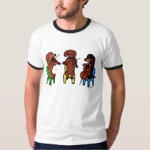 Dachshund String Trio Musician Tshirt