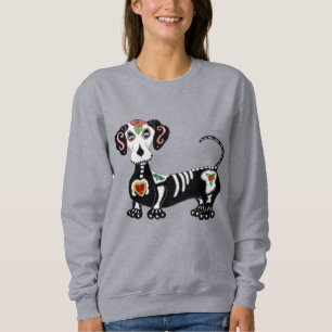 Dachshund Sugar Skull T Shirt