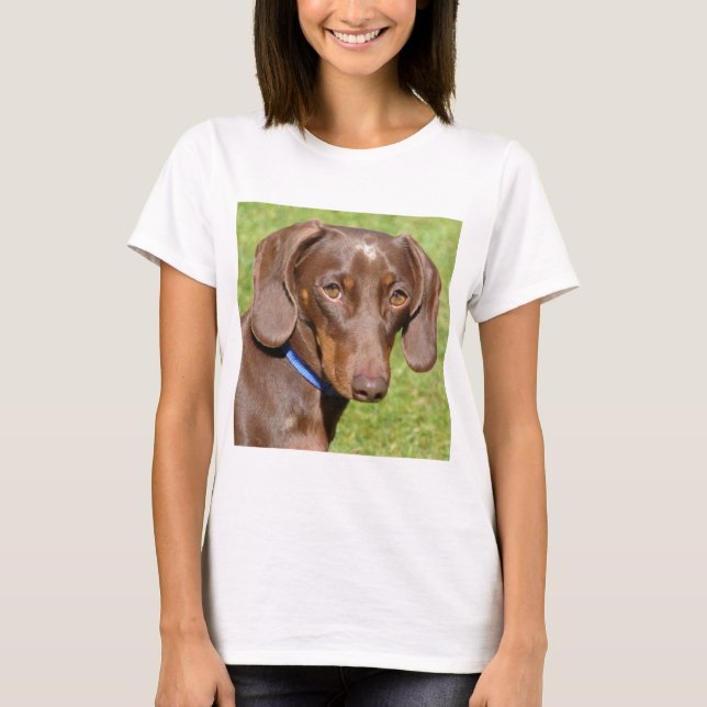 Dachshund T Shirt (Framsida)