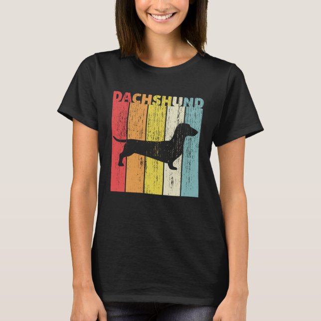 Dachshund T Shirt (Framsida)