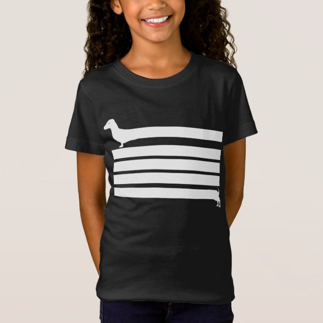 Dachshund T Shirt (Framsida)