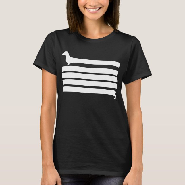 Dachshund T Shirt (Framsida)