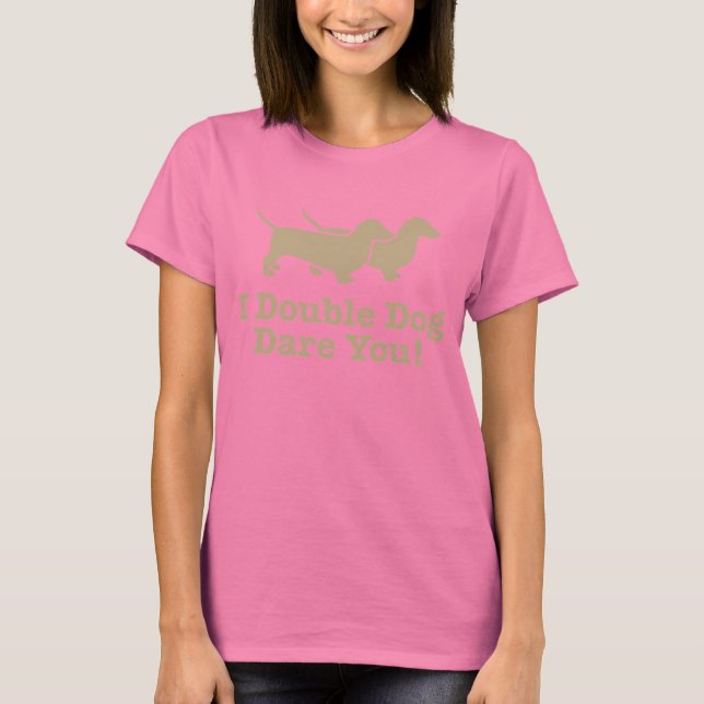 Dachshund T Shirt (Framsida)