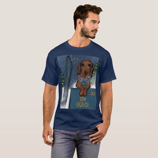 DACHSHUND  T SHIRT (Hel framsida)