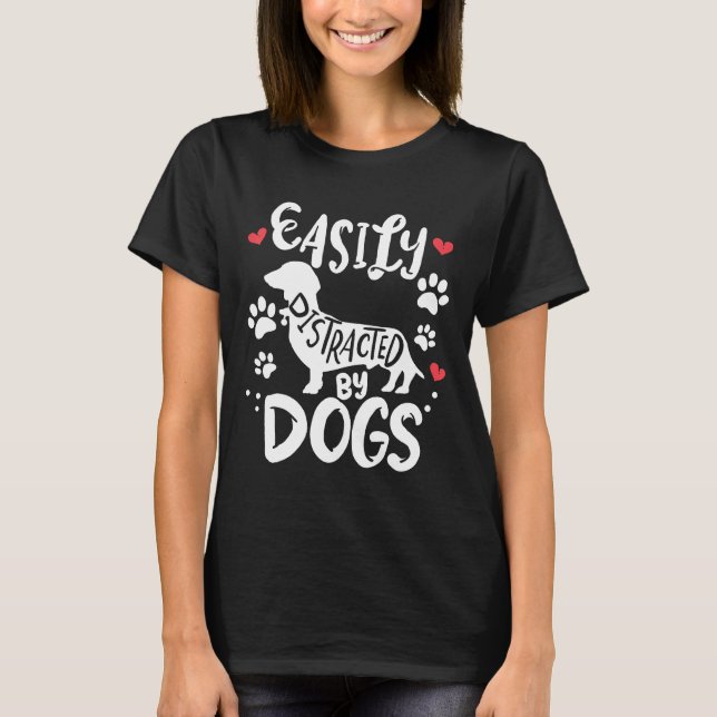 Dachshund T Shirt (Framsida)