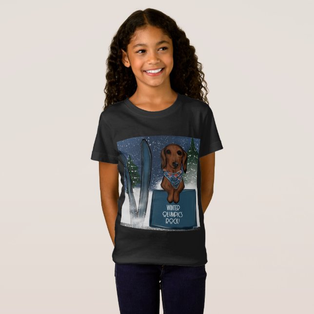 DACHSHUND  T SHIRT (Hel framsida)