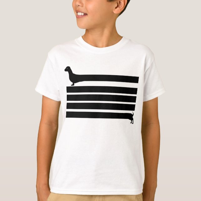 Dachshund T Shirt (Framsida)
