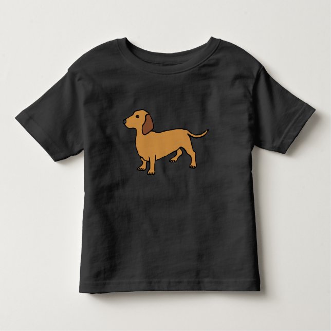 Dachshund T Shirt (Framsida)