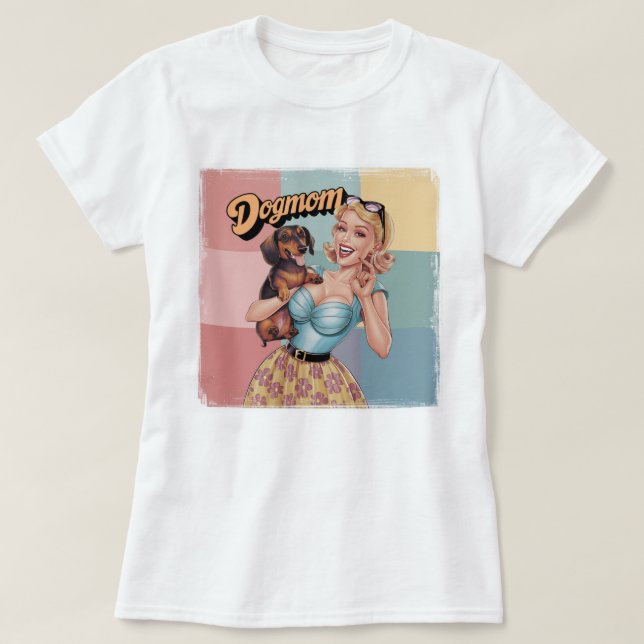 Dachshund t-shirt wiener hund korvdoxa hund (Design framsida)