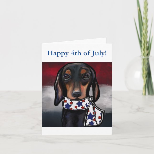 DACHSHUND  TACK KORT (Framsida)