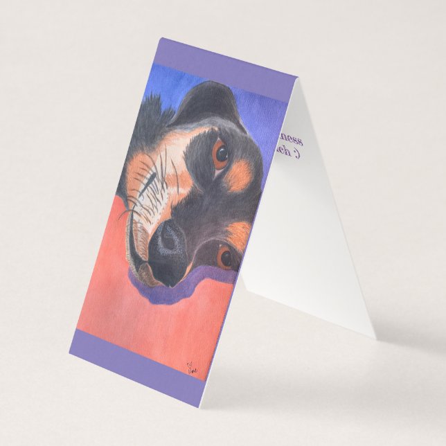 Dachshund - tackkort kort (Framsida)