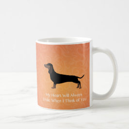 Dachshund - tänka på din design kaffemugg